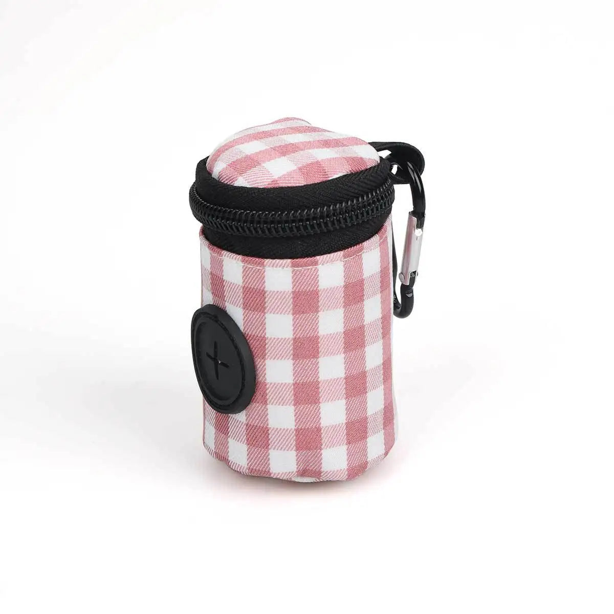 Checkered Pattern Pet Waste Bag β Stylish & Portable Poop Bag Holder ππ