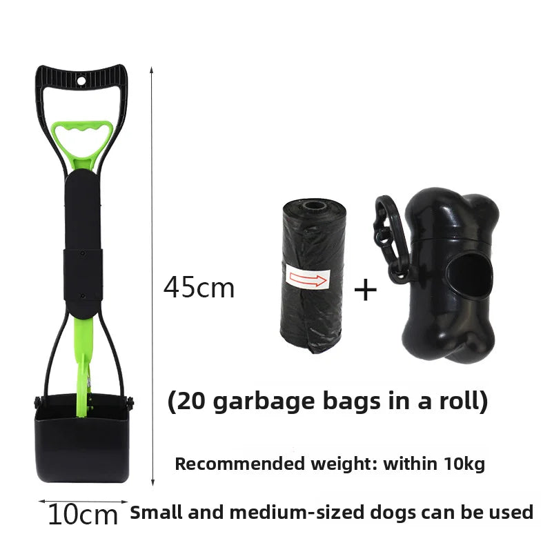 Jaw Clamp Dog Poop Scooper β Heavy-Duty Long Handle Waste Grabber πΎ