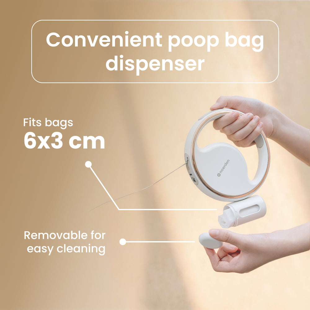 Lumi Leash: 4-in-1 Reflective LED Torch & Poop Bag Dispenser