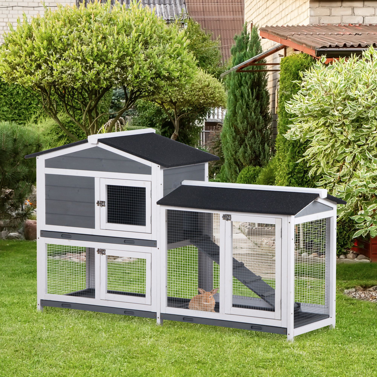 Safe & Spacious Small Animal Playpen Cage - Portable, Easy Setup