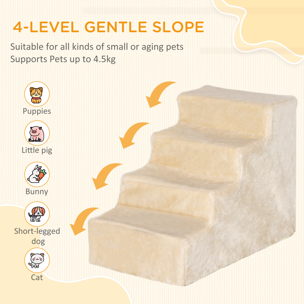 StepUp Pet Stairs: Safe, Cushioned Steps for Small & Senior Pets