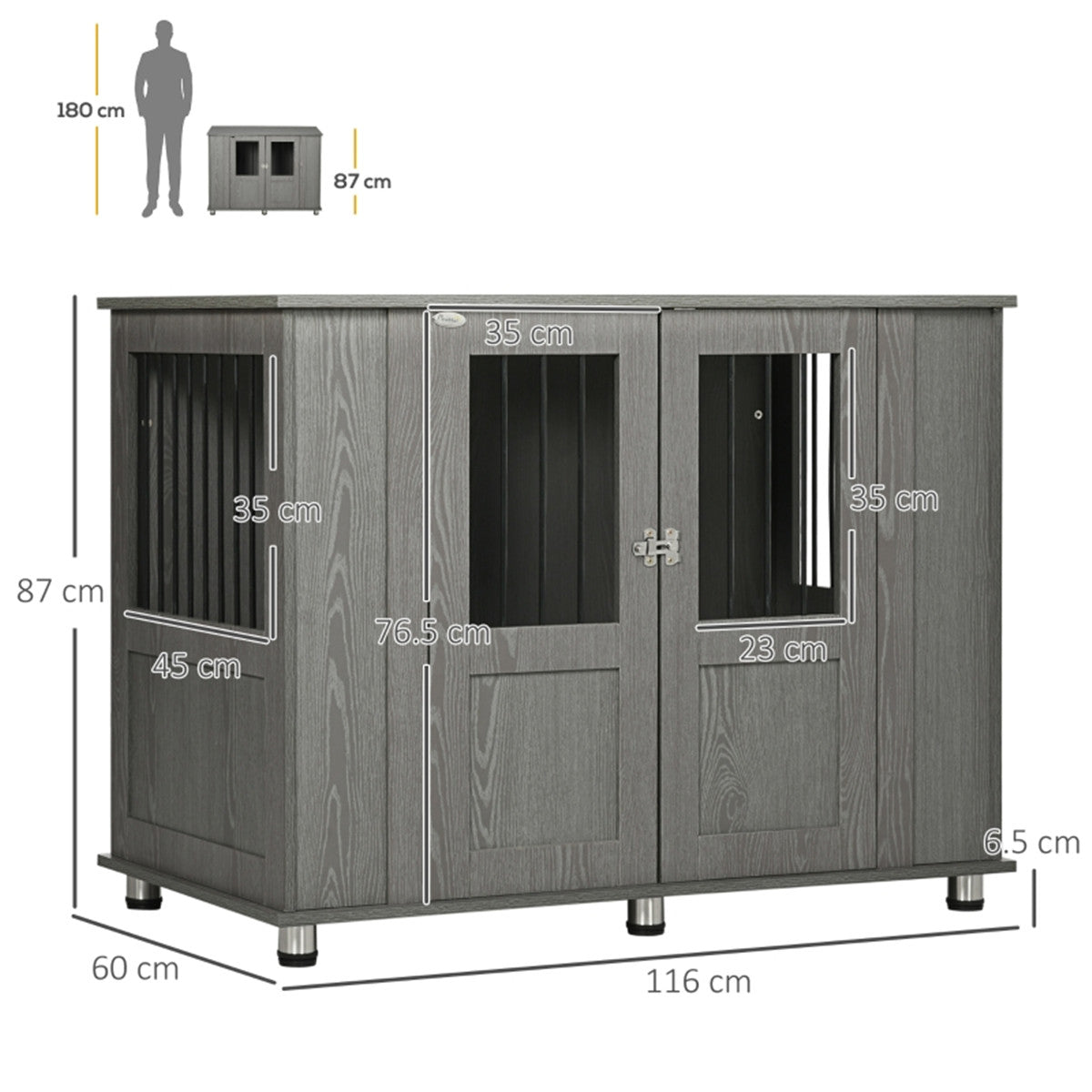 Premium Dog Crate - Secure, Durable, Portable & Easy-Clean