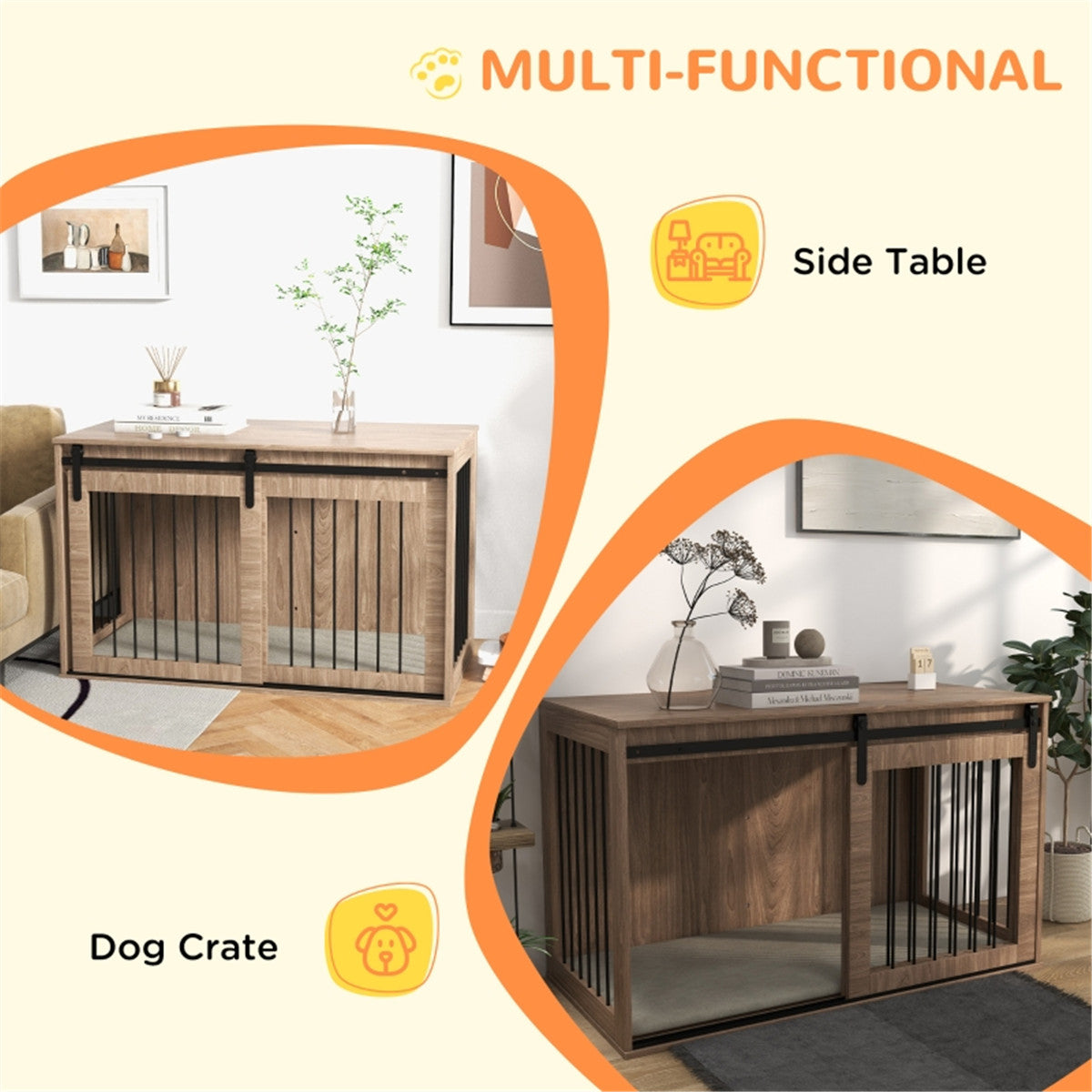 Sturdy Dog Crate with Safe Latch and Ventilation