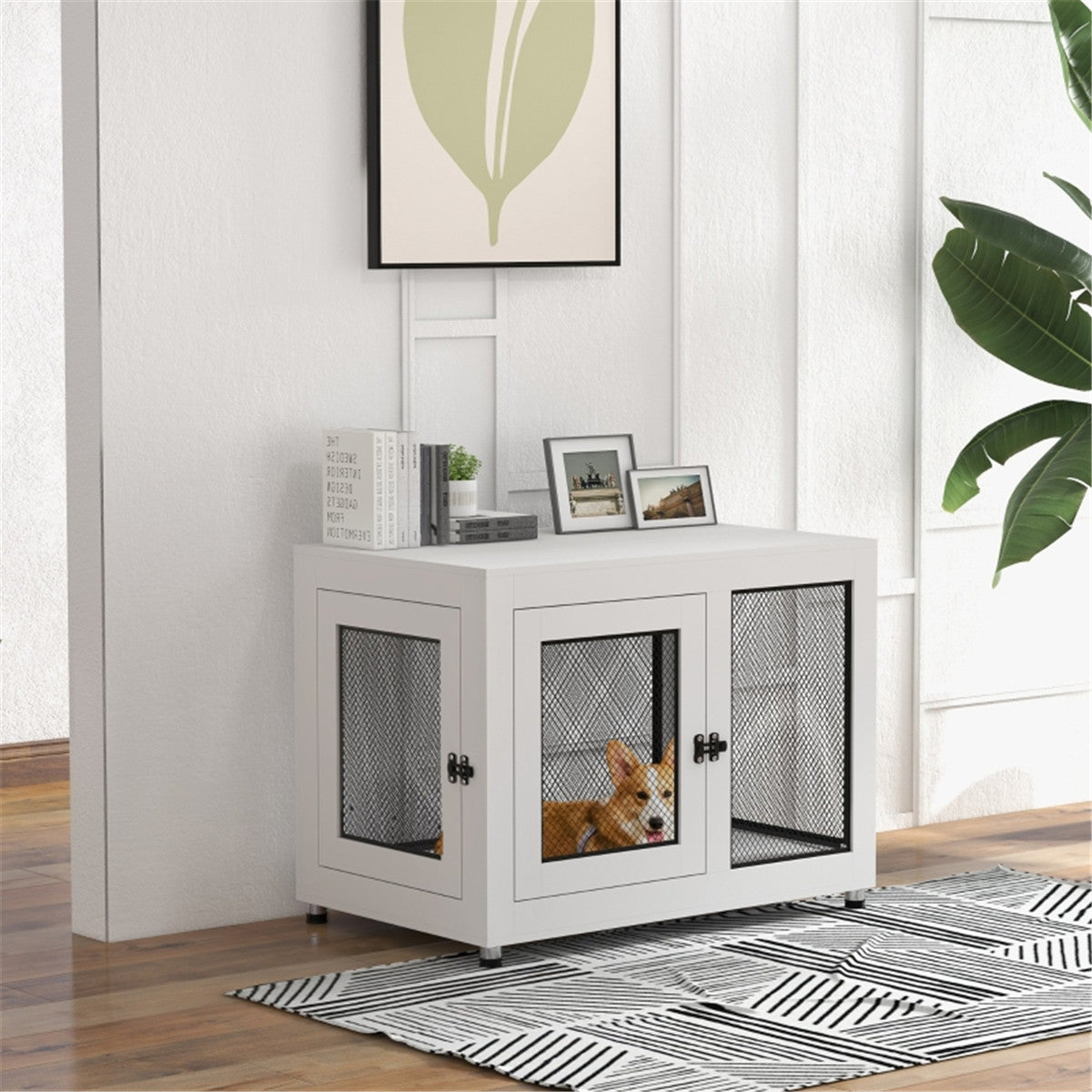 Premium Foldable Dog Crate: Sturdy Steel, Secure Latch