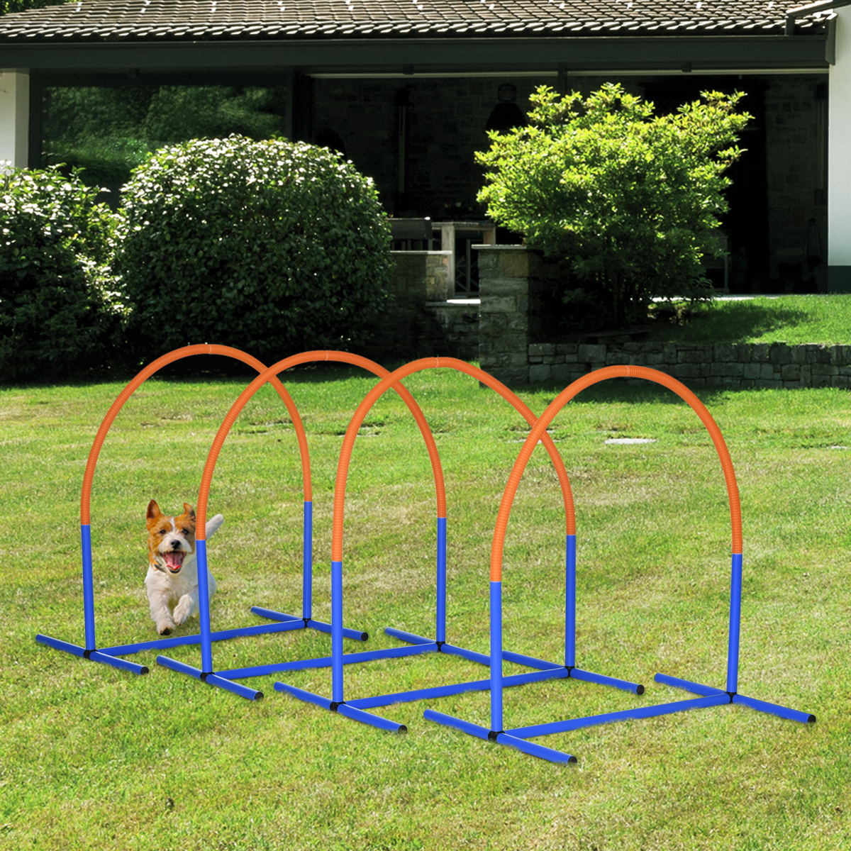 PawHut 4-Piece Dog Agility Set with Carry Bag