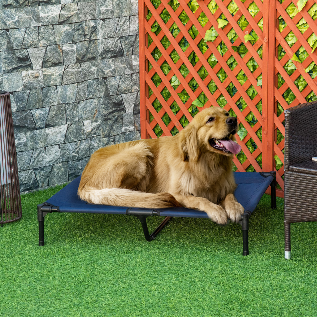Raised Pet Cot Bed for Dogs & Cats - Elevated Hammock, Portable & Waterproof