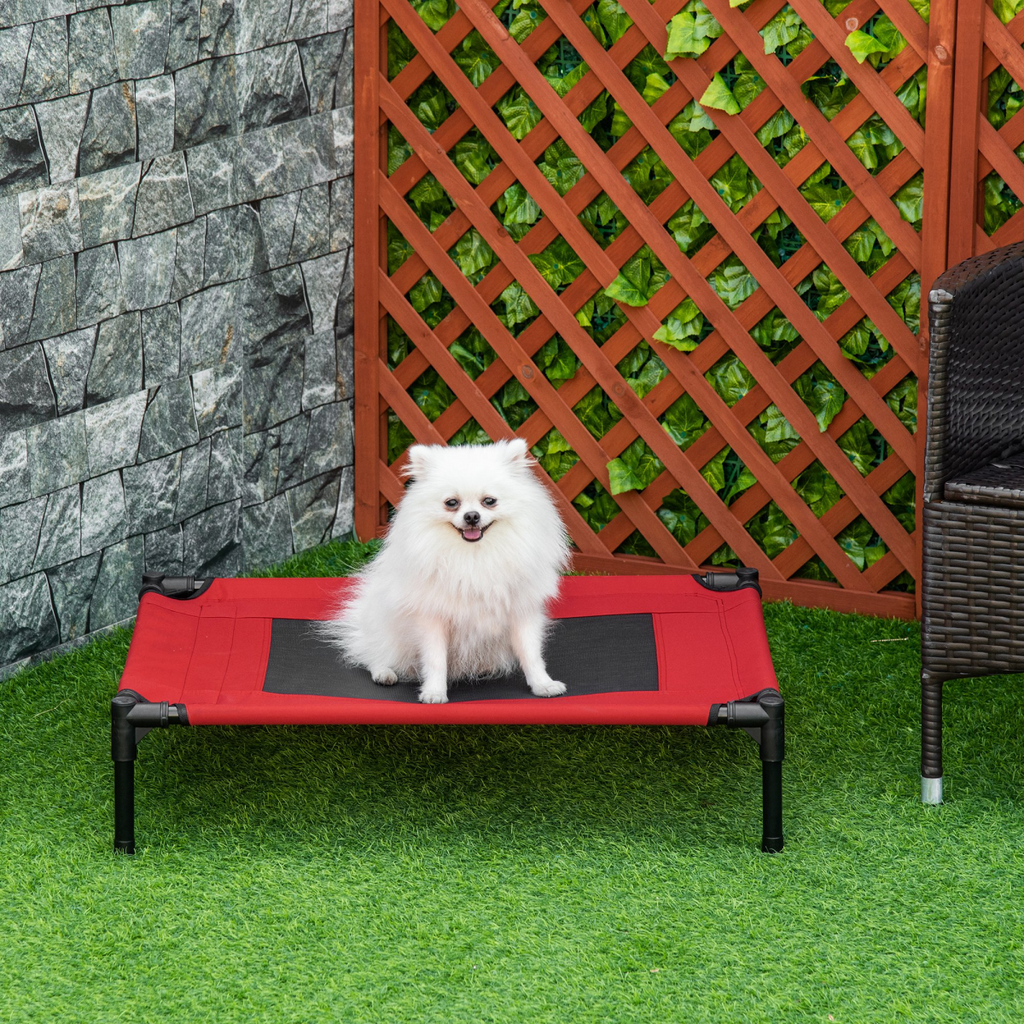 Elevated Portable Pet Bed - Foldable Cot for Dogs & Cats, Indoor/Outdoor