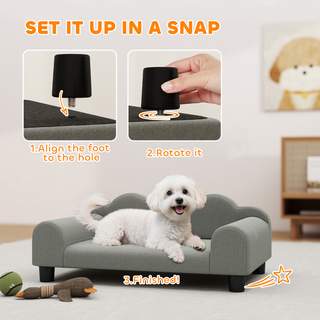 CozyPaws Dog Bed & Pet Sofa - Plush Comfort, Durable Support
