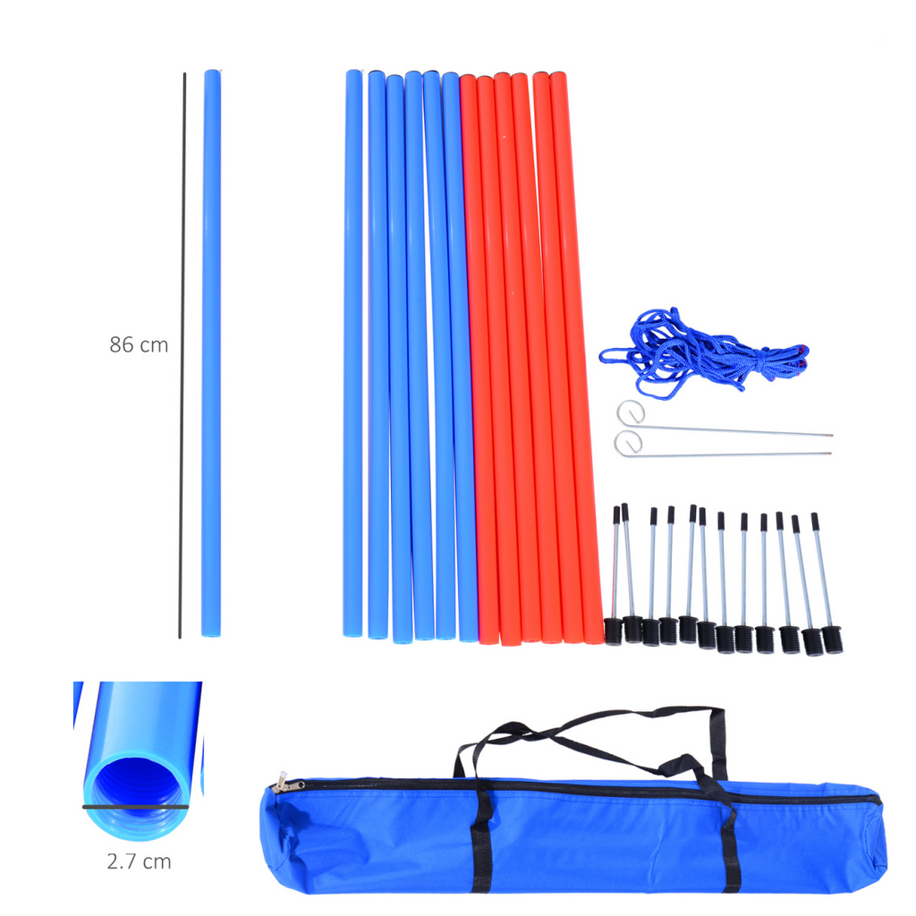 All-in-One Pet Agility Training Kit: Hoop, Poles, Tunnel