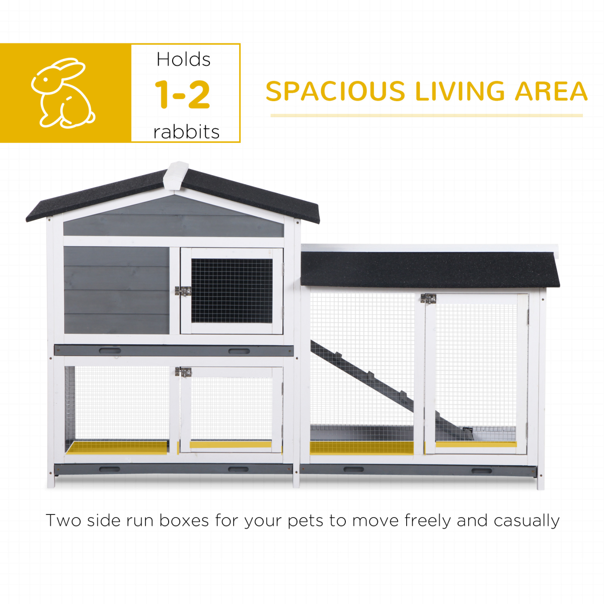 Safe & Spacious Small Animal Playpen Cage - Portable, Easy Setup