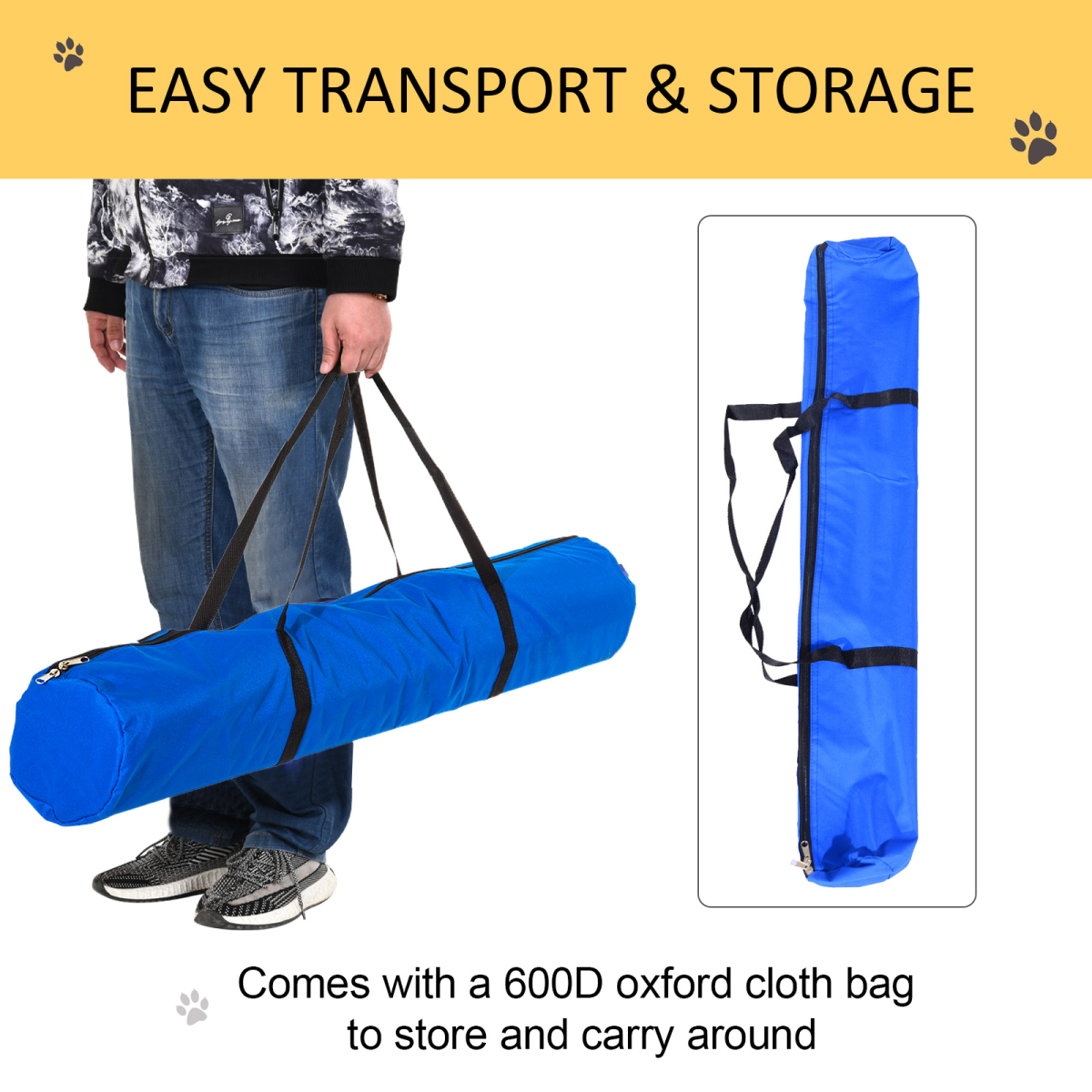 All-in-One Pet Agility Training Kit: Hoop, Poles, Tunnel
