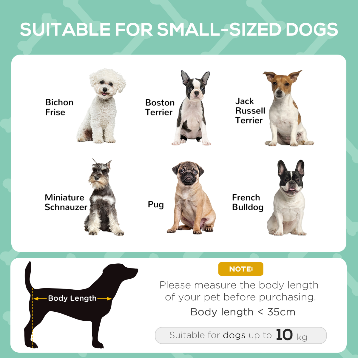 61cm Elevated Dog Bed with Canopy - Cooling Raised Pet Cot, UV Shade