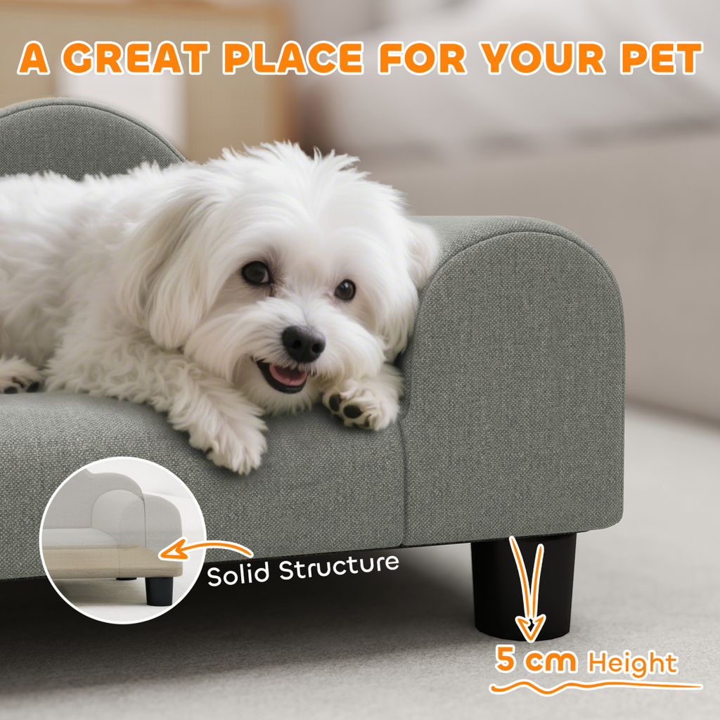 CozyPaws Dog Bed & Pet Sofa - Plush Comfort, Durable Support