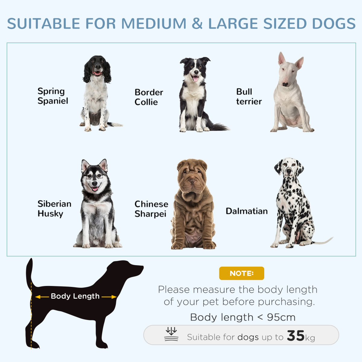 PawHut 43 Foldable Heavy-Duty Dog Crate with Locks, Removable Tray & Wheels