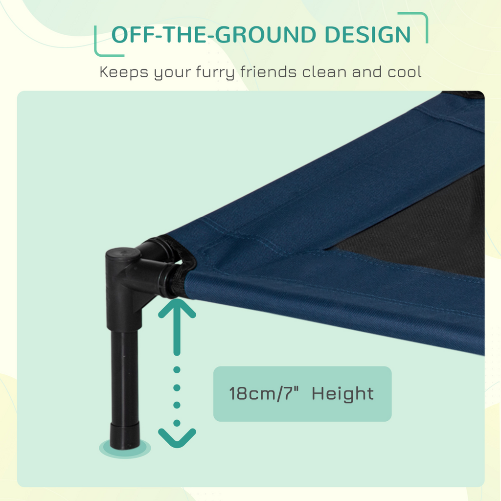 Raised Pet Bed Cot: Elevated Hammock for Dogs & Cats, Portable Waterproof