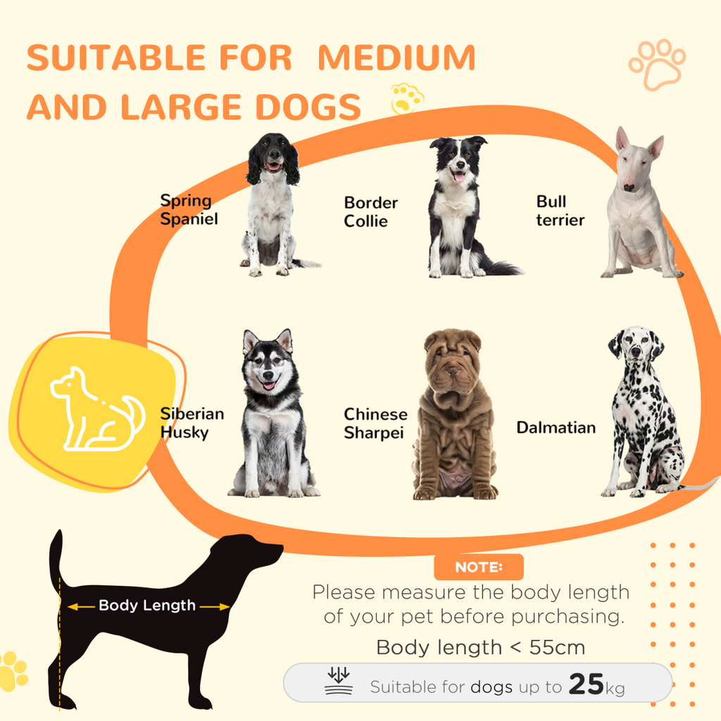 PawHut Dog Crate End Table with Soft Cushion and Double Doors