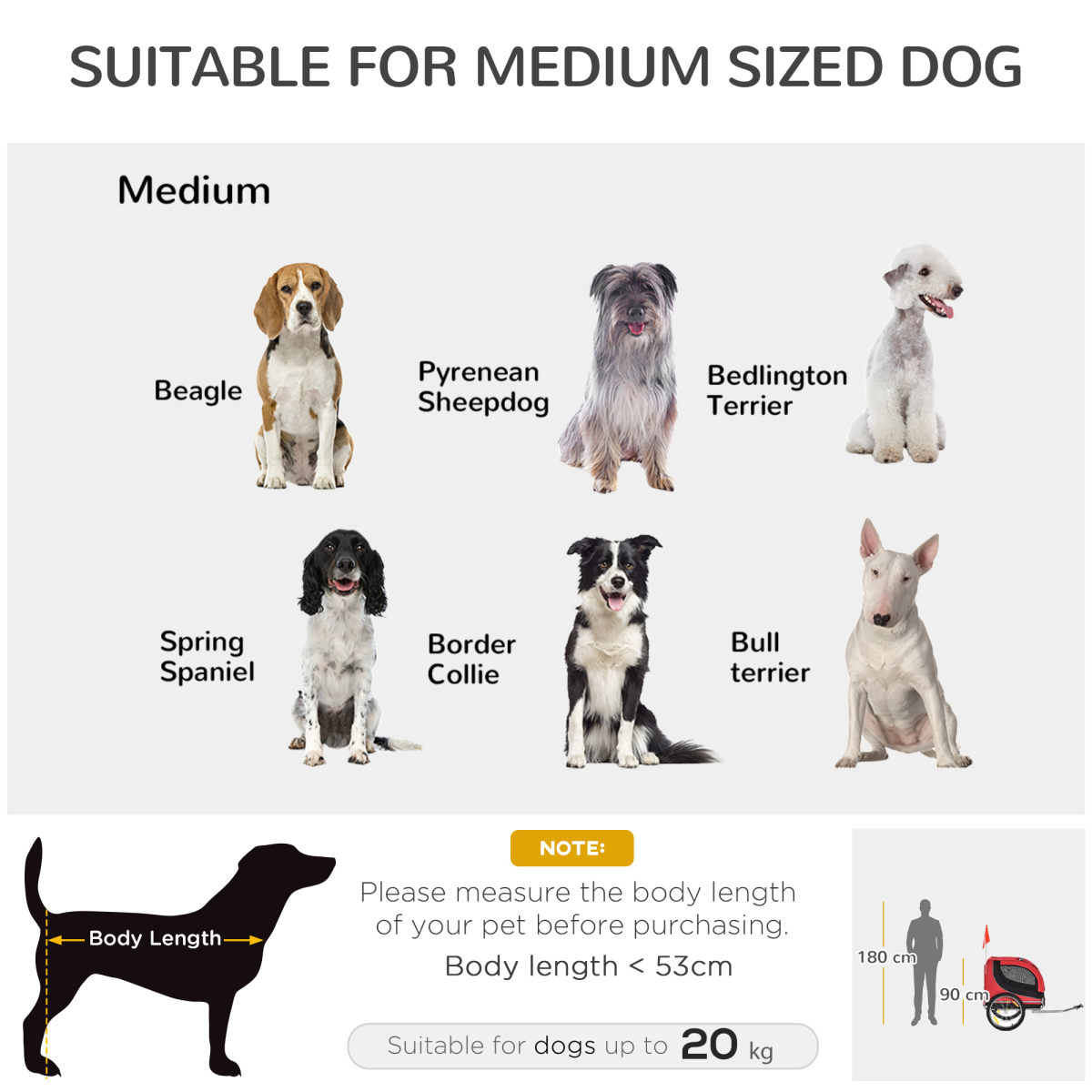 Dog Bike Trailer Carrier for Small-Medium Pets - Safe, Stable, Easy Travel