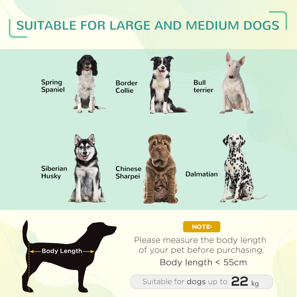 Pawhut Cooling Elevated Dog Bed with Non-Slip Pads for Large Dogs