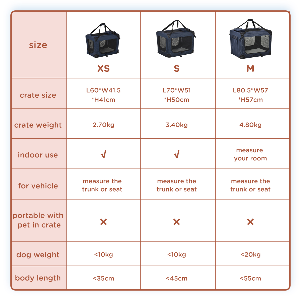 60cm Folding Pet Carrier with Cushion, Ventilated, Multi-Entry, Storage