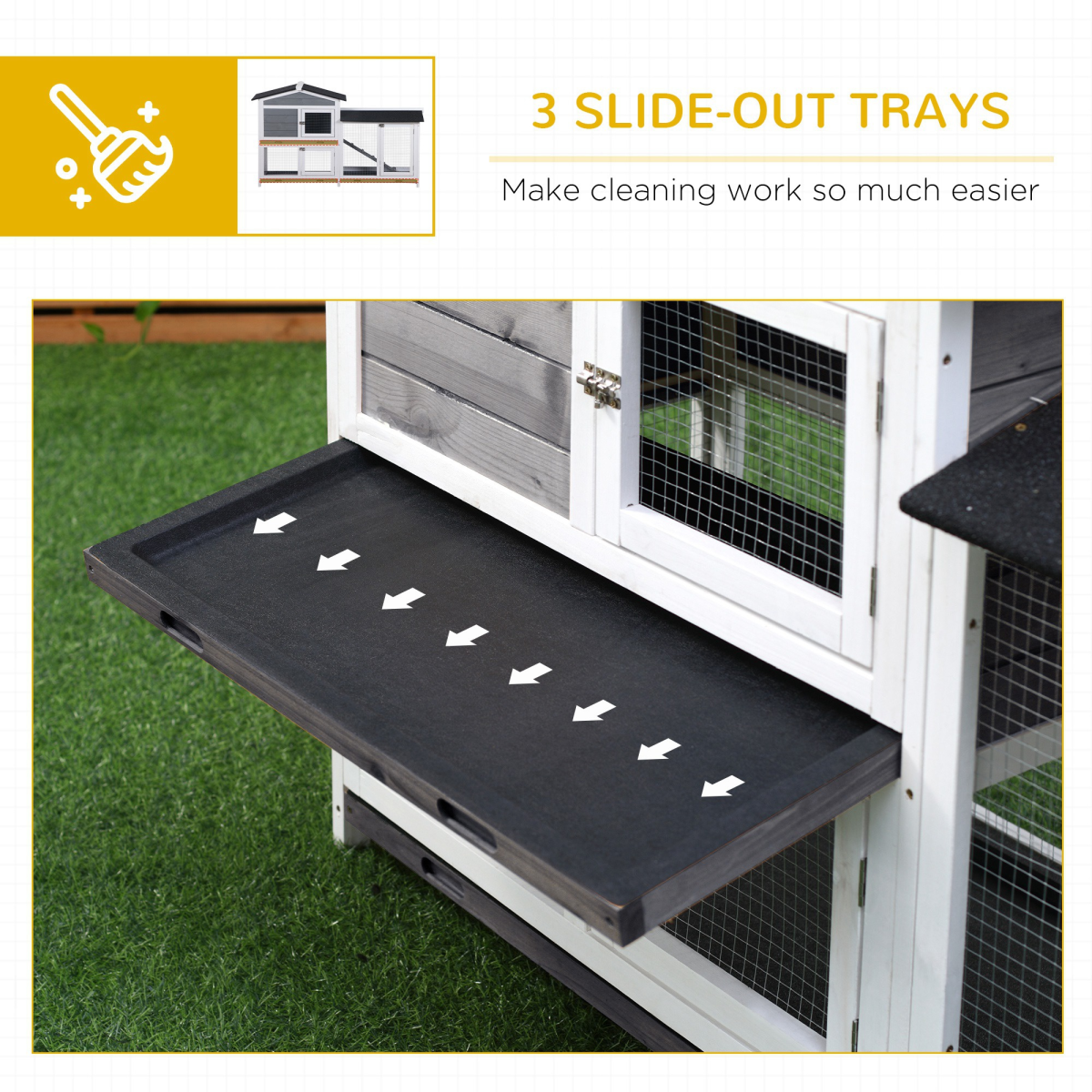 Safe & Spacious Small Animal Playpen Cage - Portable, Easy Setup