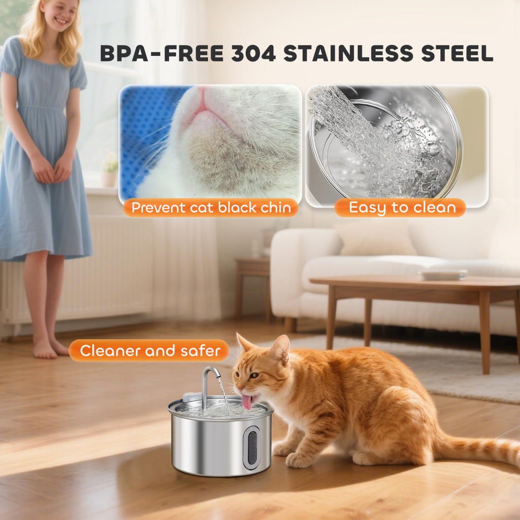 Purrfect Hydration: Quiet Cat Water Fountain with Filter
