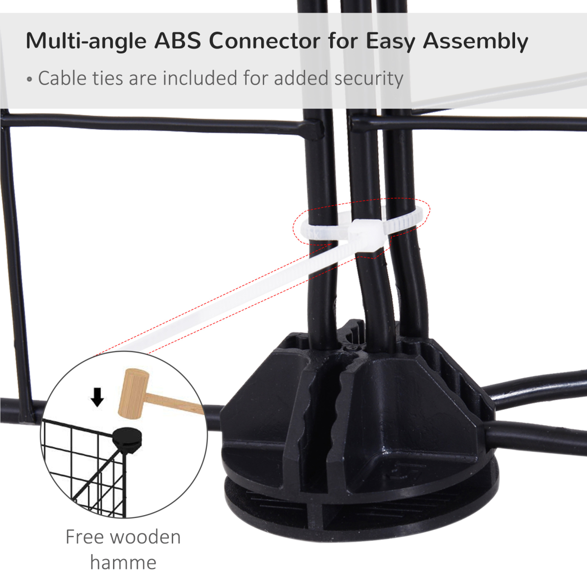 DIY Metal Pet Playpen - 12-Panel Cage for Small Animals (Black)