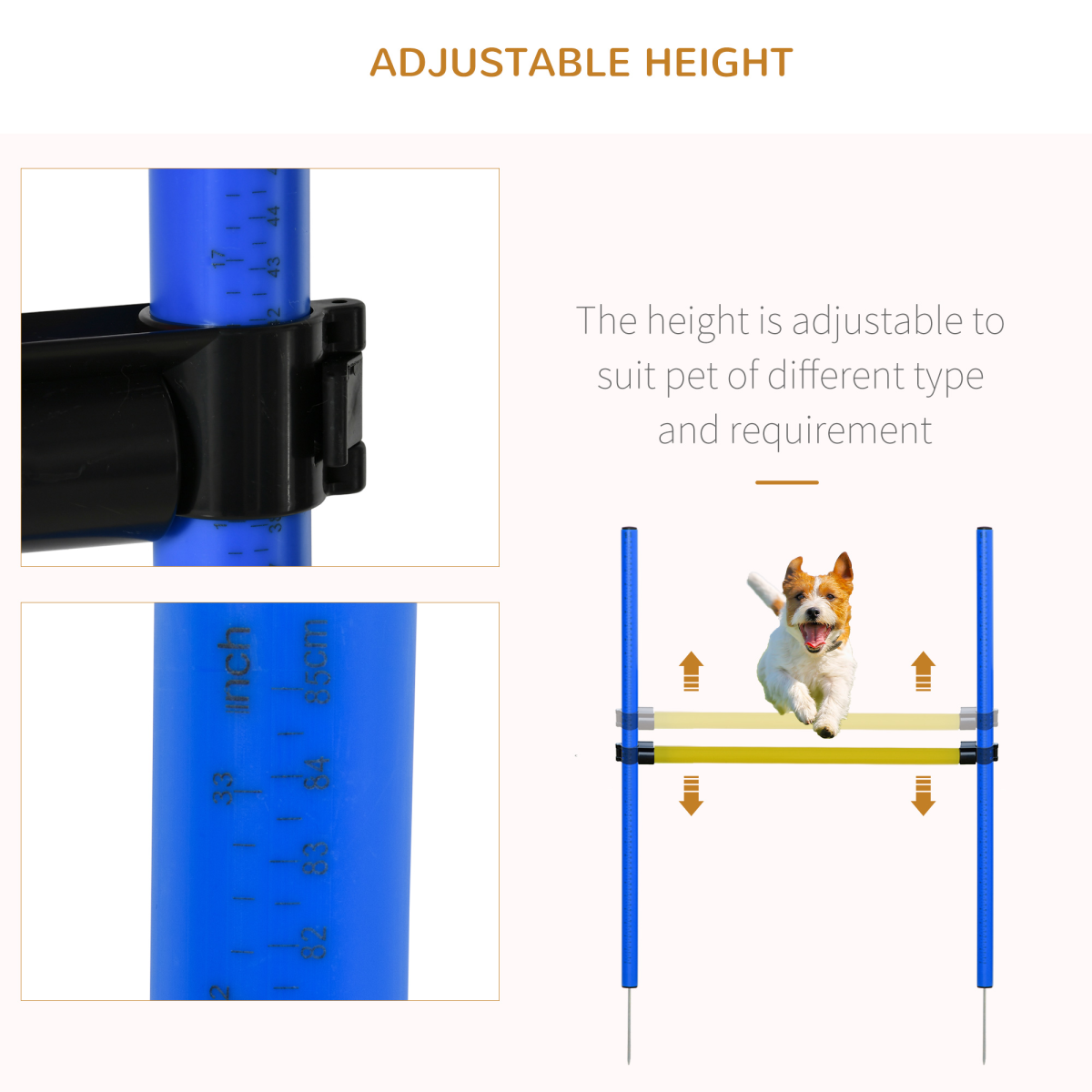 Dog Agility Training Set: Poles, Hurdle & Tunnel - Portable & Adjustable
