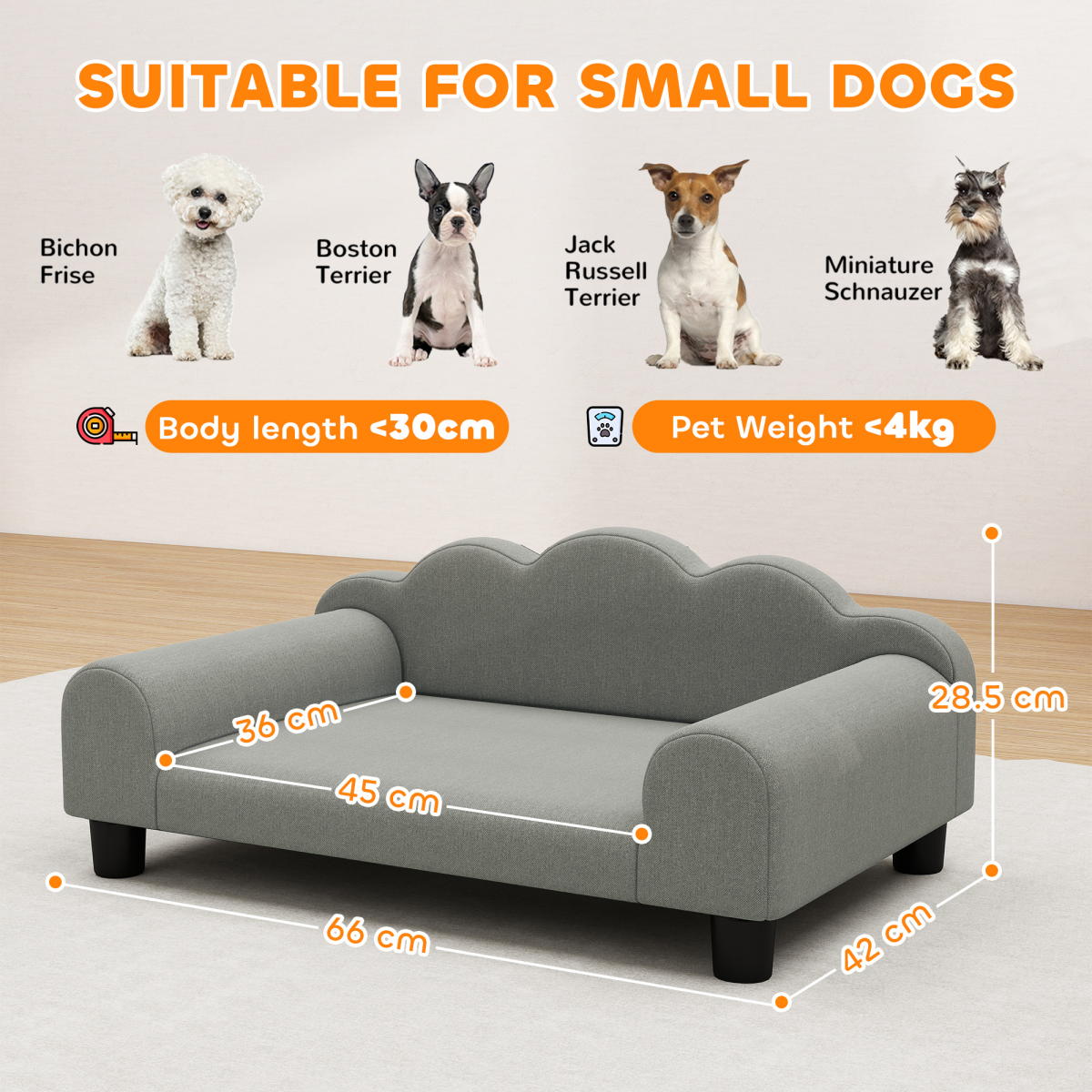 CozyPaws Dog Bed & Pet Sofa - Plush Comfort, Durable Support