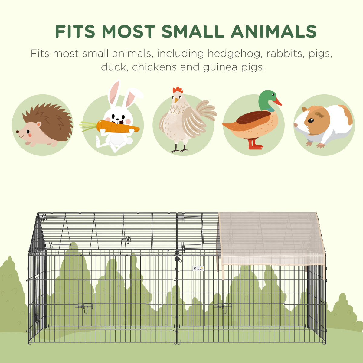 Outdoor Pet Shelter: Spacious, Weather-Protected, Portable Cage
