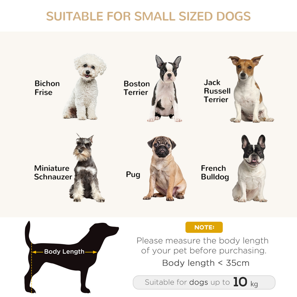 Grey Dog Sofa Bed for Small Dogs - Soft Padded Comfort
