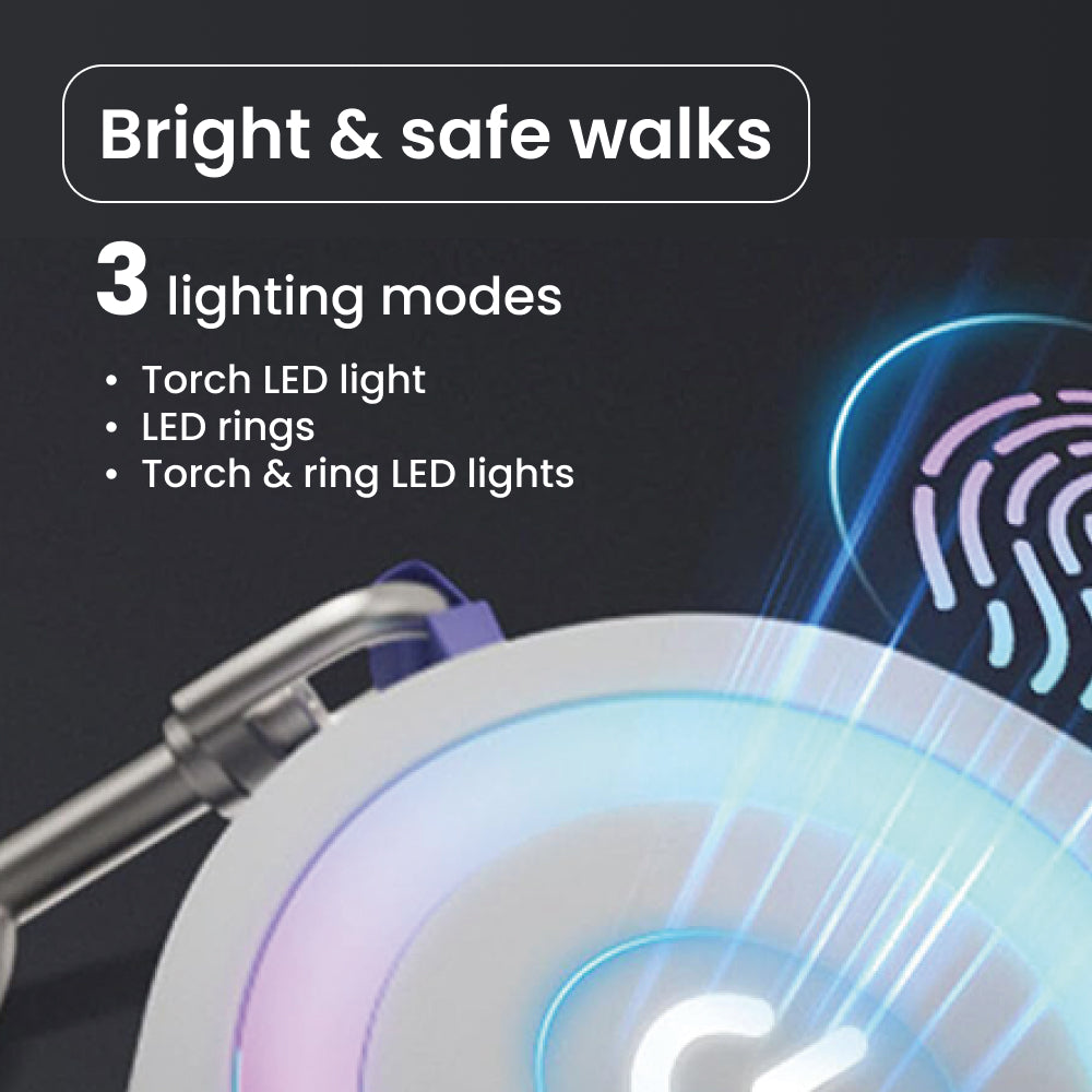 Flexi Leash Pro: LED Night-Glow Retractable Leash for Safer Walks