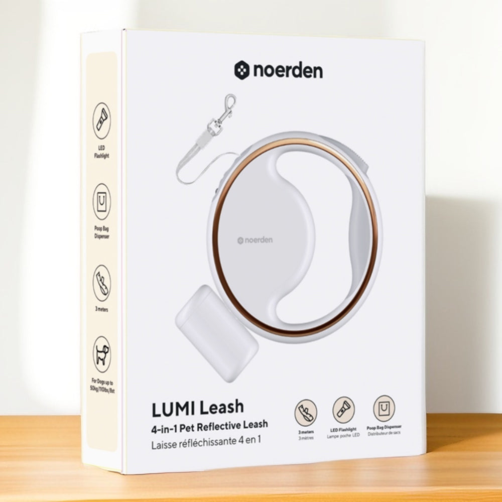 Lumi Leash: 4-in-1 Reflective LED Torch & Poop Bag Dispenser