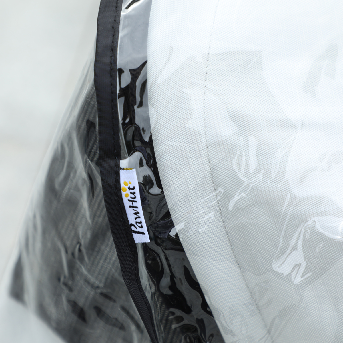 PawHut Dog Stroller Rain Cover with Rear Entry – Weatherproof Pram Shield