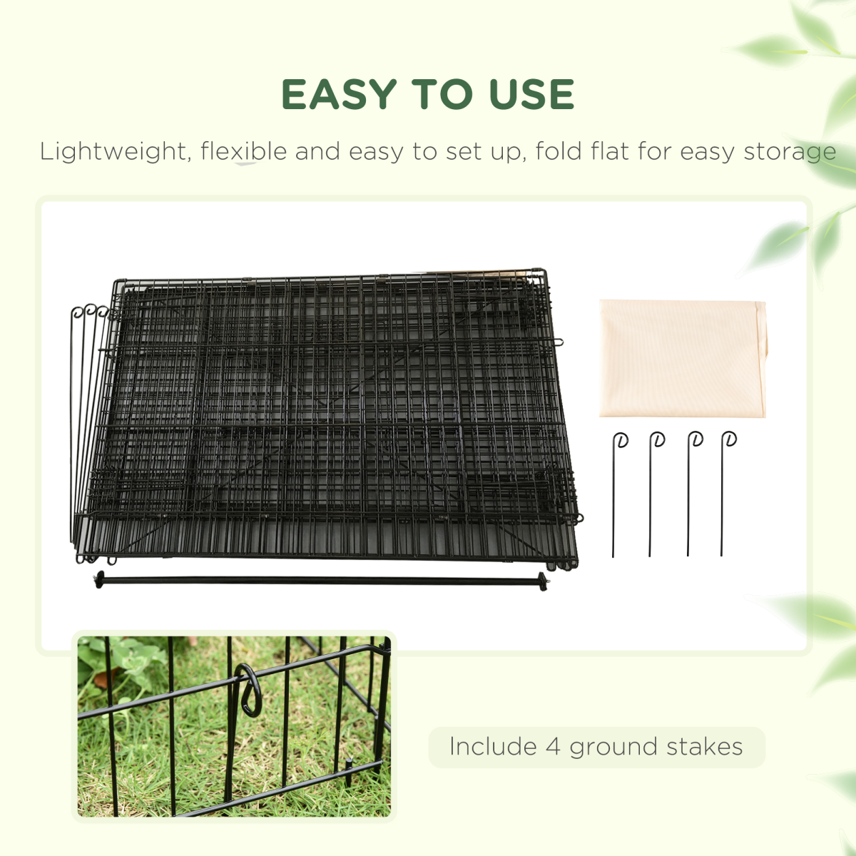 Outdoor Pet Shelter: Spacious, Weather-Protected, Portable Cage