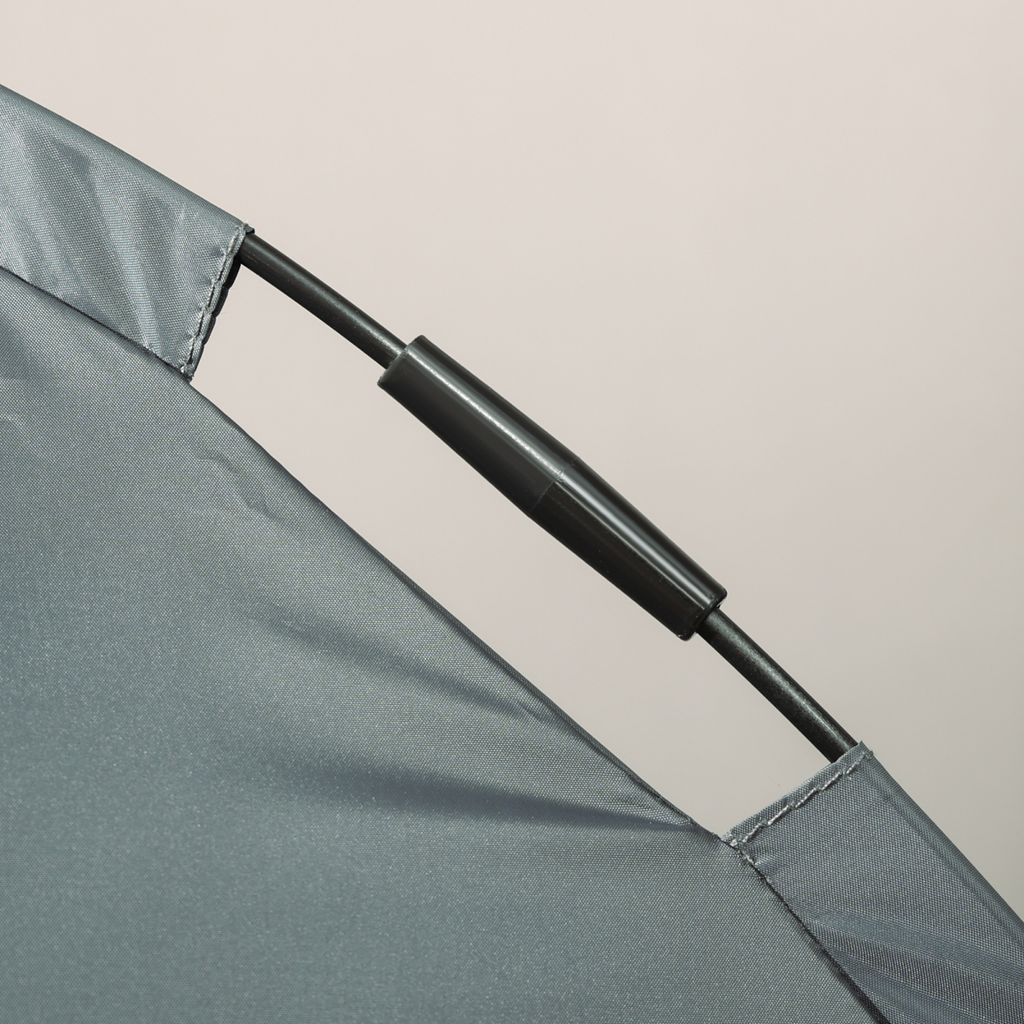 76cm Outdoor Elevated Dog Bed with Canopy - Cooling, UV Protection, Grey Pawhut