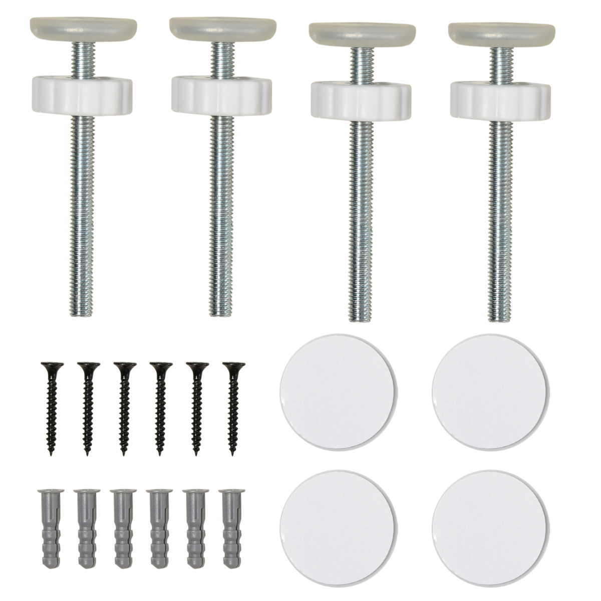 White Adjustable Pet Safety Gate - Metal Dog Barrier for Doorways