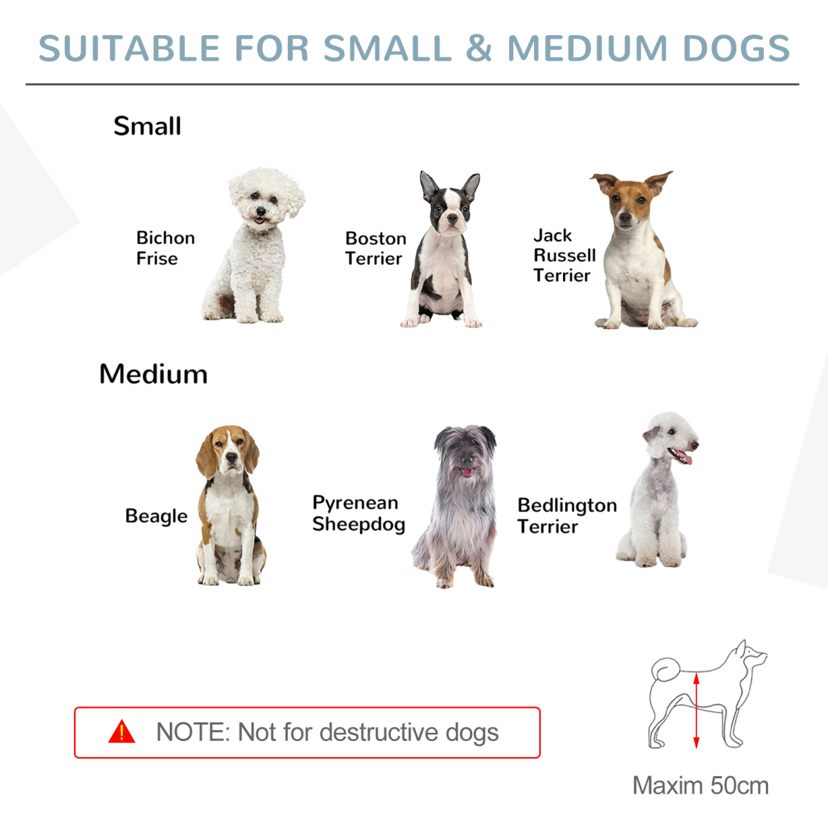 Pawhut Freestanding 4-Panel Pet Gate with 2 Support Feet for Doorways - White