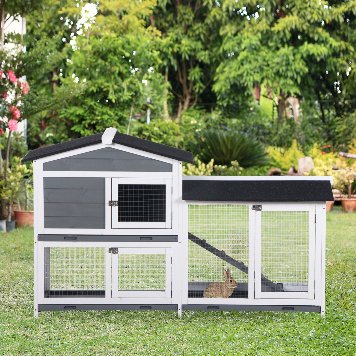 Safe & Spacious Small Animal Playpen Cage - Portable, Easy Setup