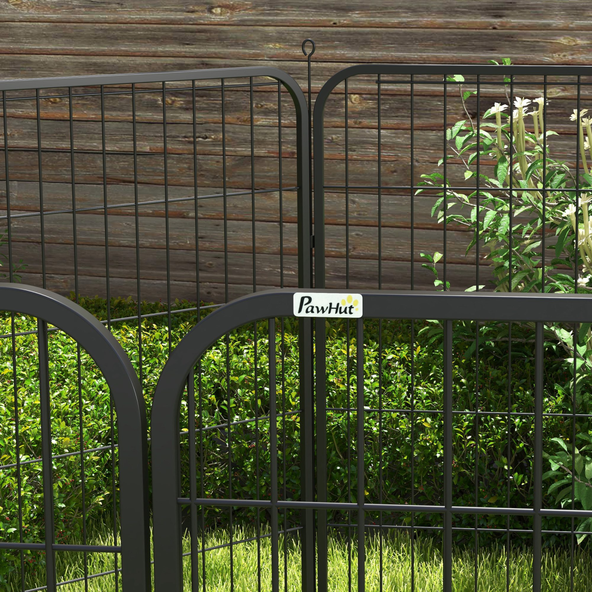8-Panel Foldable Metal Pet Playpen for Medium & Large Dogs - Indoor/Outdoor
