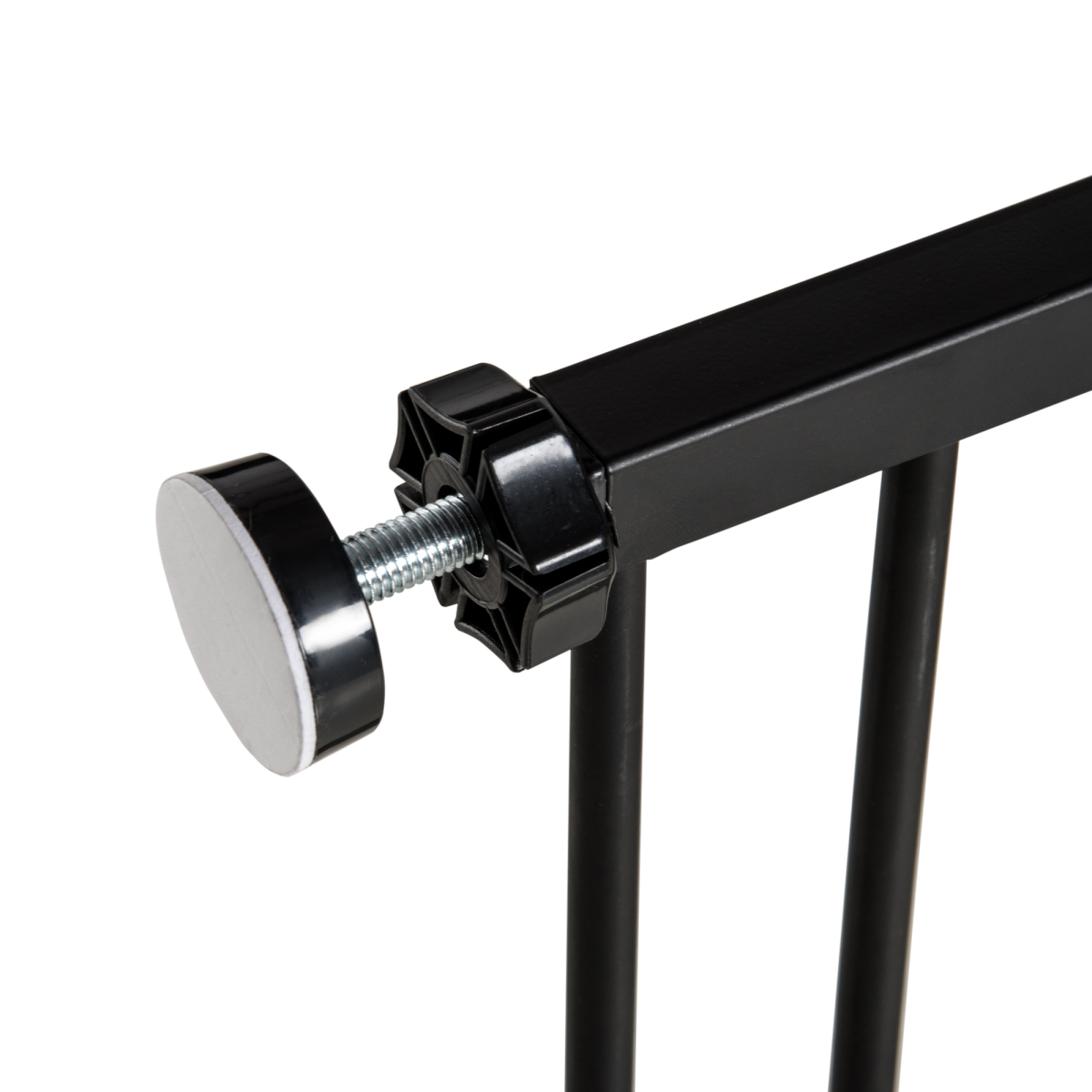 Pressure-Fit Dog Gate & Pet Barrier for Stairs, 76–107 cm, Black