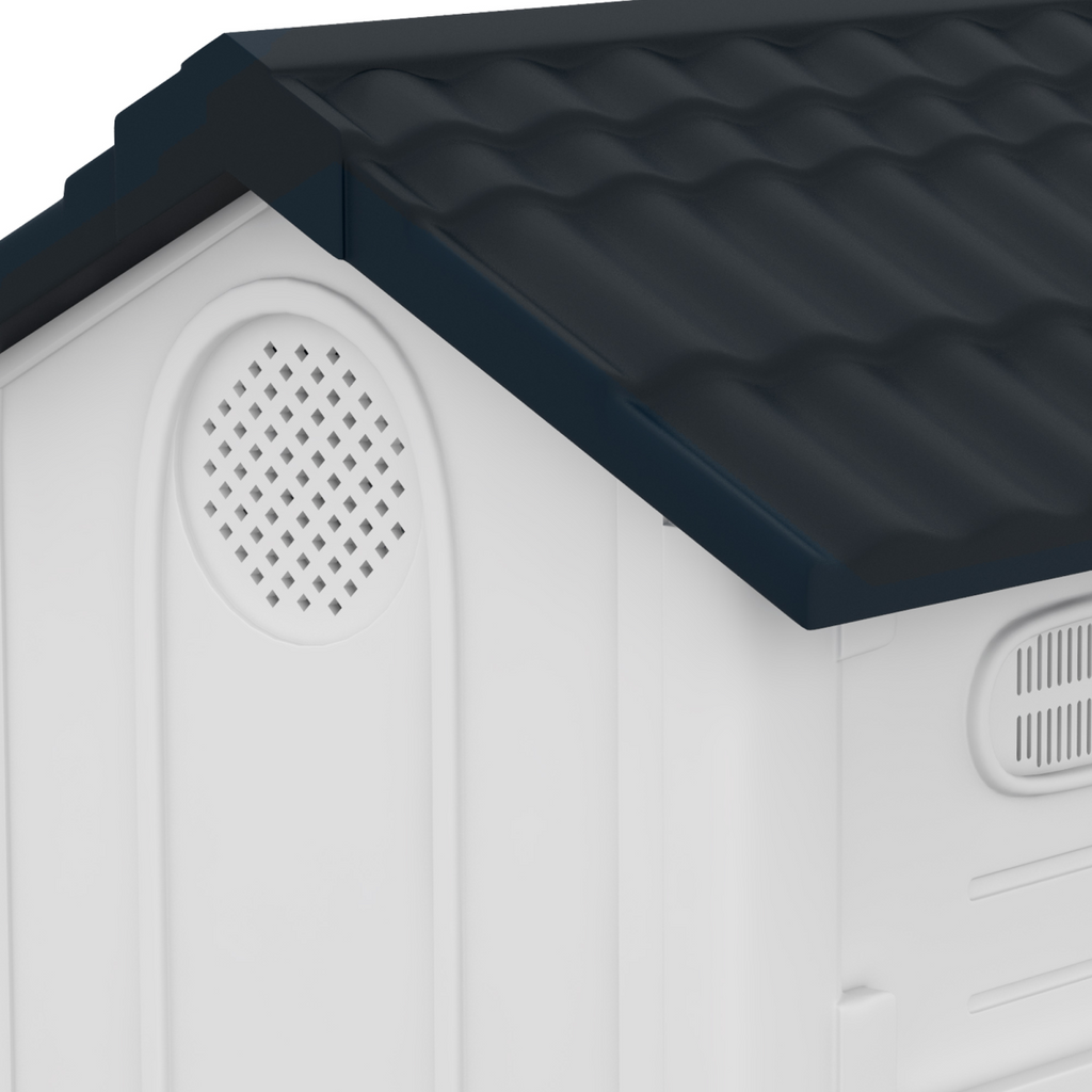 PawHut Outdoor Dog Kennel for Small Breeds - 80x69x76 cm, Grey