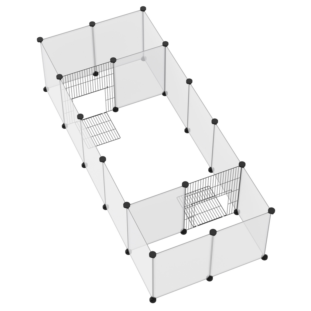 18-Panel DIY Playpen for Guinea Pigs & Hedgehogs - Spacious Modular Cage