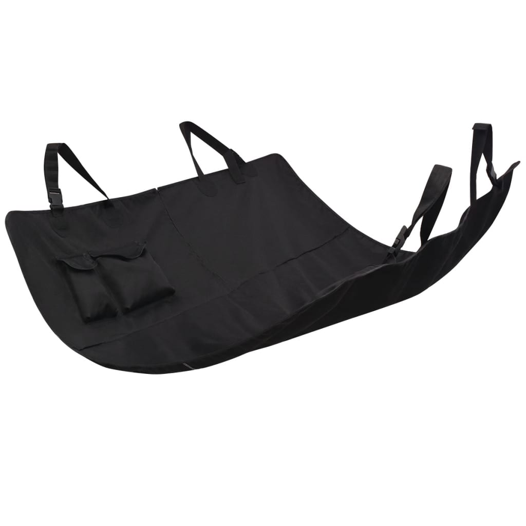 vidaXL Waterproof Pet Rear Car Seat Cover 148x142 cm - Black