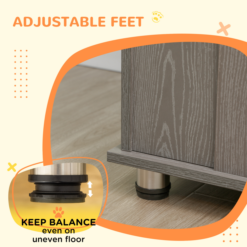 Indoor End Table Dog Crate - Extra Large, Grey, Ventilated