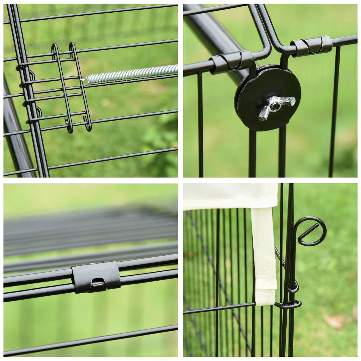 Outdoor Pet Shelter: Spacious, Weather-Protected, Portable Cage