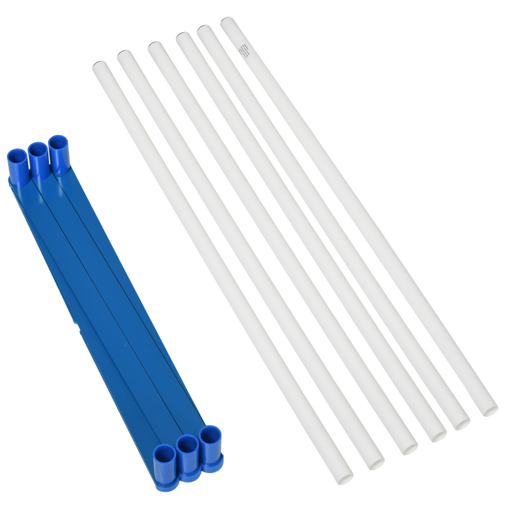 Six-Pole Dog Agility Starter Kit with Foldable Poles & Carry Bag