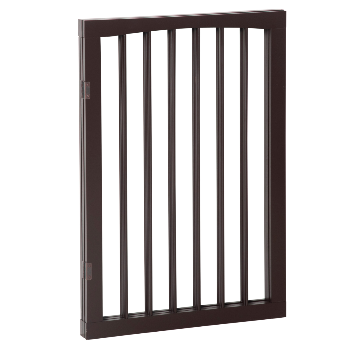 Folding Pine Wood Pet Gate Free-Standing Indoor Dog Fence Child-Safe Small Dogs