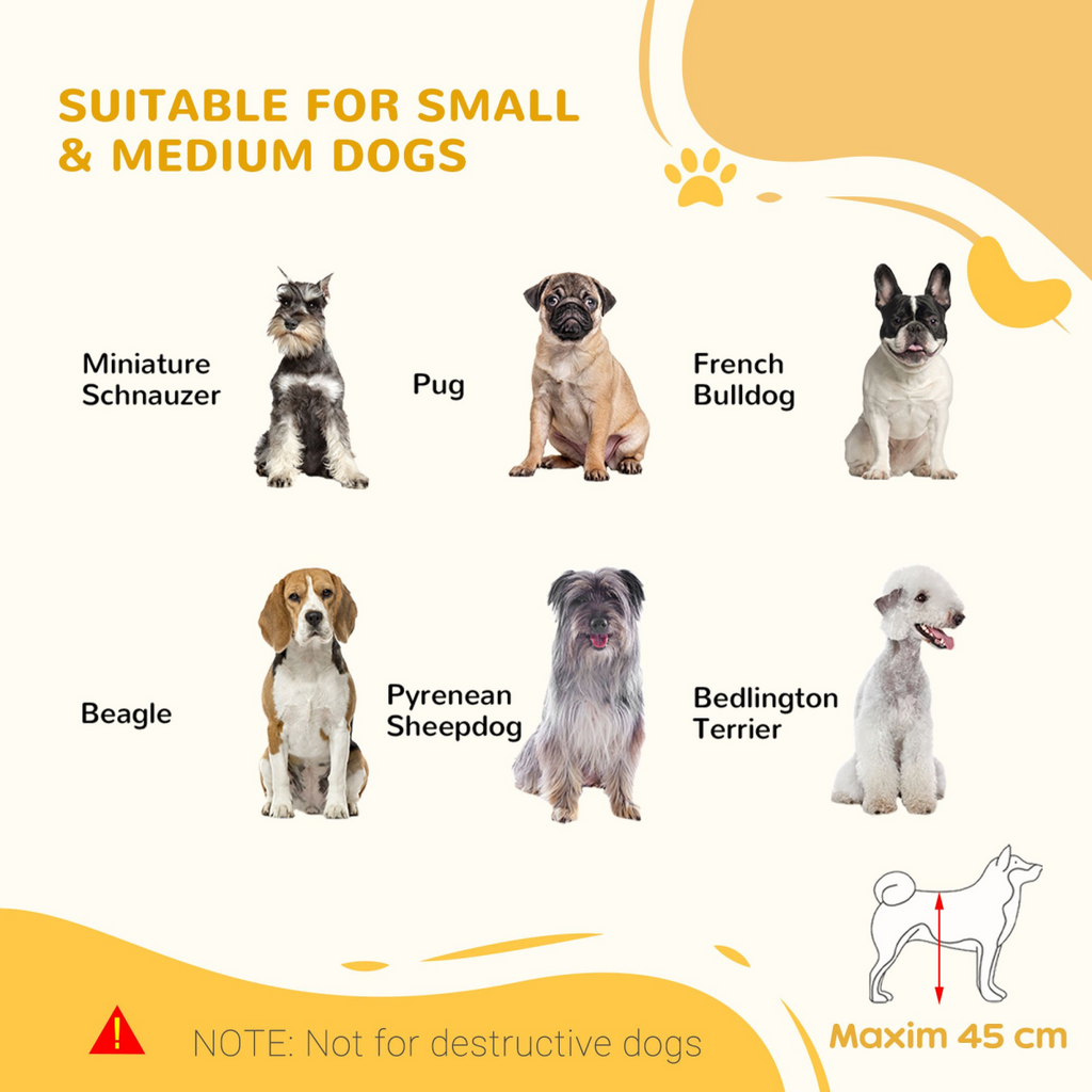 Adjustable Freestanding Wooden Pet Gate for Doorway Pawhut