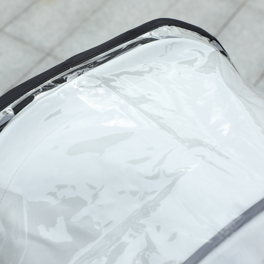 PawHut Dog Stroller Rain Cover with Rear Entry – Weatherproof Pram Shield