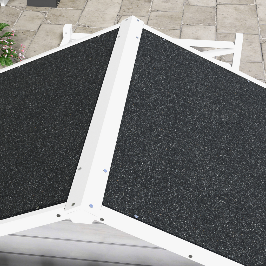 PawHut Wooden Dog House with Porch & Waterproof Roof - For Small/Medium Dogs